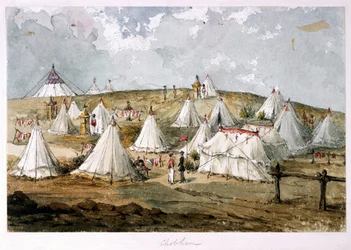 Chobham, Colonel Hodges, Tent Grenadier Guards Encampment. The Queen