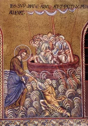 Christ walking on the waters