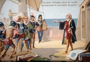 Christopher Columbus Stopped the Crew Revolt by Announcing Land