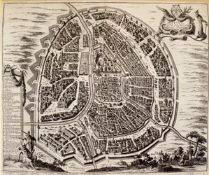 City Map of Moscow in the 17th Century.