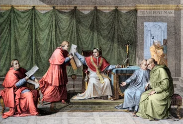 Concordat of 1801 - Signature of the Concordat between France and the Holy See by Pope Pius VII, August 15