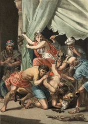 Dalila cuts Samson