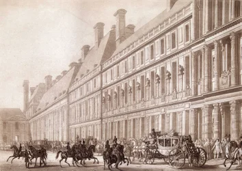 Departure from Napoleon du Louvre, for his coronation.