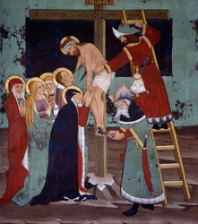 Deposition, Life of Christ, Chapel of St Sebastian, Villard-de-Lans, Rhone-Alpes, France