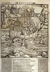 Aeneid by Virgil: Aeneas and His Companions Crossing a Sea Full of Sirens