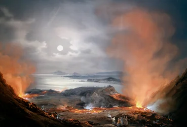 Eruption of Vesuvius in 1834