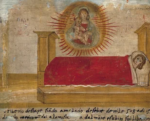 Ex-voto Depicting Madonna and Child with Patient in Bed