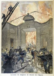 Fire Brigade Intervention During the Fire of the Opera