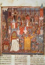 First Crusade: The Siege and Capture of Jerusalem by the Crusaders Led by Godefroy de Bouillon in 1099