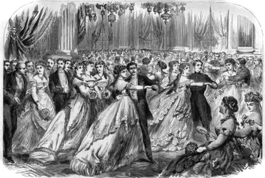 First ball of the Hotel de Ville in Paris on 16 January 1868
