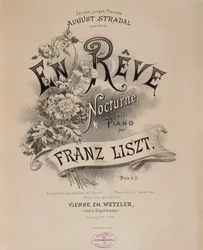 Frontispiece of the score En reve by Franz Liszt