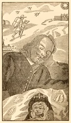Frontispiece from The Pilgrims Progress From This World, To That Which Is To Come by John Bunyan (1628-1688)