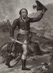 General Thomas-Alexandre Dumas in French Republican army officer uniform - Alexandre Davy de la Pailleterie said Dumas - father of French writer Alexandre Dumas