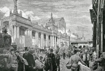 German Empire or Second Reich (1871-1918): Socialist Demonstration on the Berlin Market Square, February 25