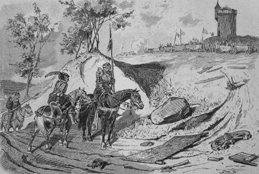 German Peasants War: Carriages of Farmers in Koenigshofen