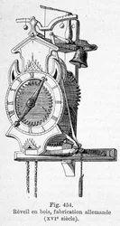 German made wooden alarm clock