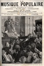 Giovanni Battista Pergolesi (1710-1736) Strikes at the Head with an Orange Spear from One of the Galleries in the Hall of the Teatro Tor di Nona in Rome in January 1735, During the Premiere of the Opera Olimpiade