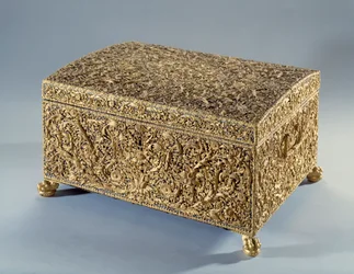 Gold box known as Anne of Austria offered by Cardinal Jules Mazarin