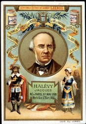 Halevy called Jacques Fromental Levy, French composer (1799-1862) as part of the promotion of a Liebig product. 19th century