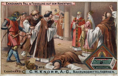 History of Ekkehard IV of St. Gallen or Eckhard, Eckhart (980-1057) Erudit and Latin Poet. The Fall of Ekkehard and Its Chings at Hohentwiel