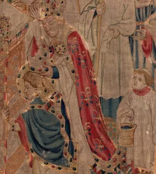 History of Saint Piat and Saint Eleutherius, Scene 10: Saint Eleutherius is Consecrated as Bishop (detail)