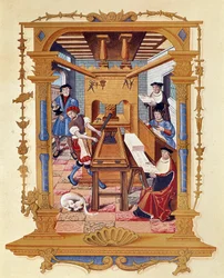History of printing: a typographic workshop around 1530