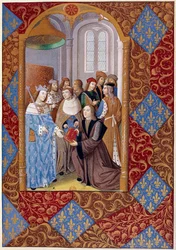 Publisher Antoine Verard Presents His Book to King Charles VIII