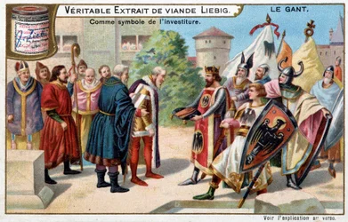 History of the Glove: The Glove as a Symbol of Investiture - Liebig Chromolithography