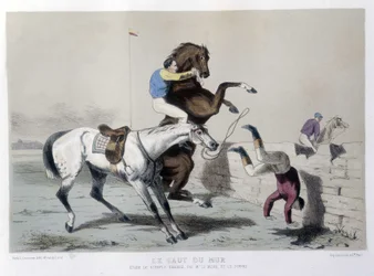 Horse riding: Le jump du mur, Steeple - in Le Centaure