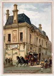 Hotel Carnavalet, advertising of the store “Grand bazaar of the City Hall”, c. 1895