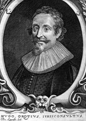Hugo Grotius (1583-1645), Dutch lawyer and diplomat.