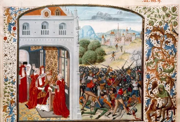Pope Gregory XI Crowned in Avignon in 1370. The Battle of Pontvallain