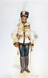 Hussar of the Russian Guard under Nicholas II
