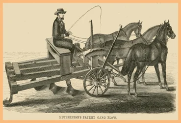 Hutchinson Patent Gang Plow