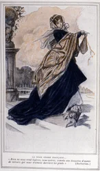 Illustration for the theatre play Barberine created in 1835 by Alfred de Musset (1810 - 1857)
