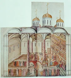 Induction of Michael III, Tsar of Russia (Mikhael Romanov)