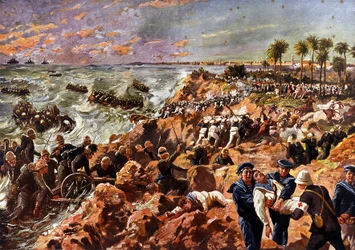 Italian-Turkish War: Debarkment of Italian Troops and Battle of Benghazi on October 11