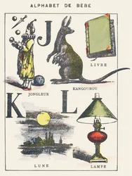 Juggler, Kangaroo, Book, Moon, Lamp