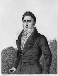 Jacques Lafitte (1767-1844), French banker and politician - engraving in Histoire de la vie politique et privée de Louis Philippe