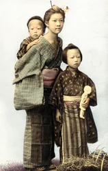 Japanese children, late 19th century