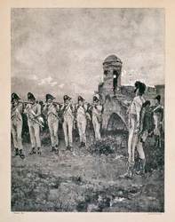 Joachim Murat, marechal of France, king of Naples, shot on 13/10/1815 in Calabria. Prints of period