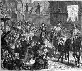 Joan of Arc entered Orleans on 29 April 1429