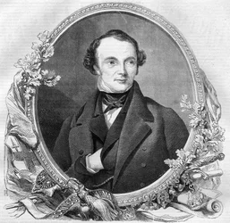 John Russell, British politician (1792-1878) (engraving of 1860)