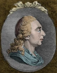 Joseph Freiherr von Sonnenfels (1732-1817) Austrian and German jurist and novelist engraving - Joseph von Sonnenfels Austrian jurist and writer