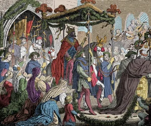 Karl IV Enters Avignon in 1365