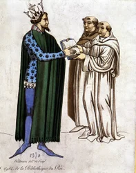 King Arthur and Two Monks