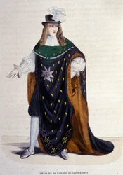 Knight of the Order of the Holy Spirit (Order of the Holy Spirit) founded by Henry III in 1578.