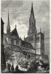 Konstanz Minster or Konstanz Cathedral - Germany - Notre-Dame Cathedral of Constance - 1868