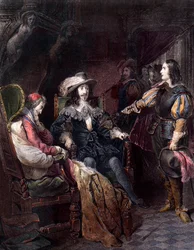 Louis XIII, King of France with Henri Coiffier de Ruze d