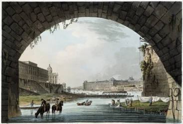 La Monnaie, 4 Nations in Paris as seen by J. C. Mats, published by W. Miller in London, 1806